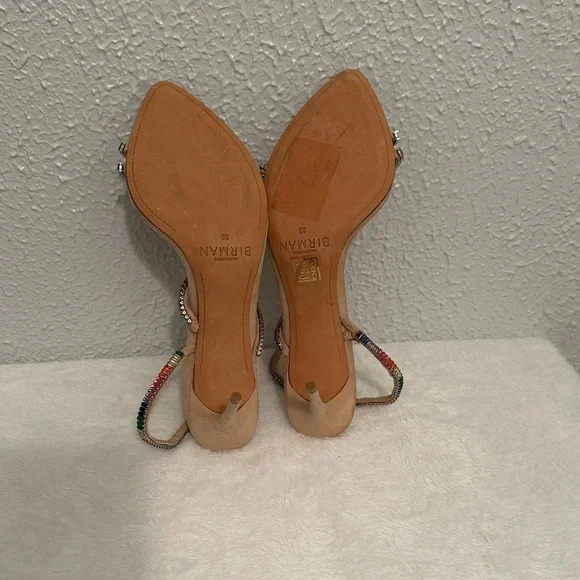 Alexandre Birman Polly suede sandals with multi-colored crystal embellishments - Picture 6 of 13